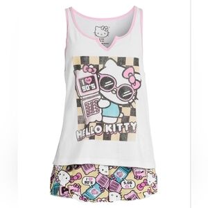Hello Kitty Women's Tank Top and Shorts Pajama Set, 2-Piece, Size L